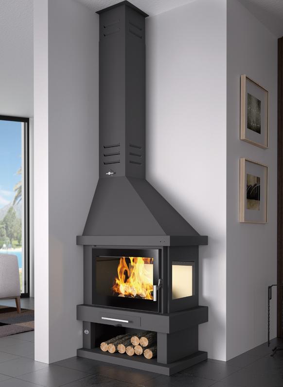 Holzkamin Eck - FIREMATIC Alabama 10.9 kW