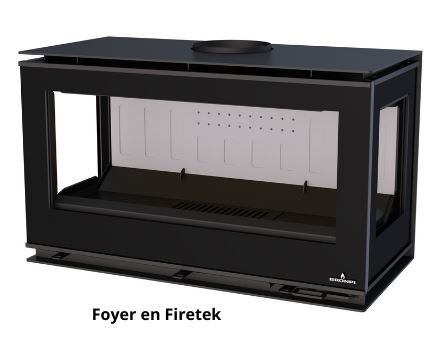 Holzofen moderne mit range Scheitholz - BRONPI Cairo 903C Box 13 kW