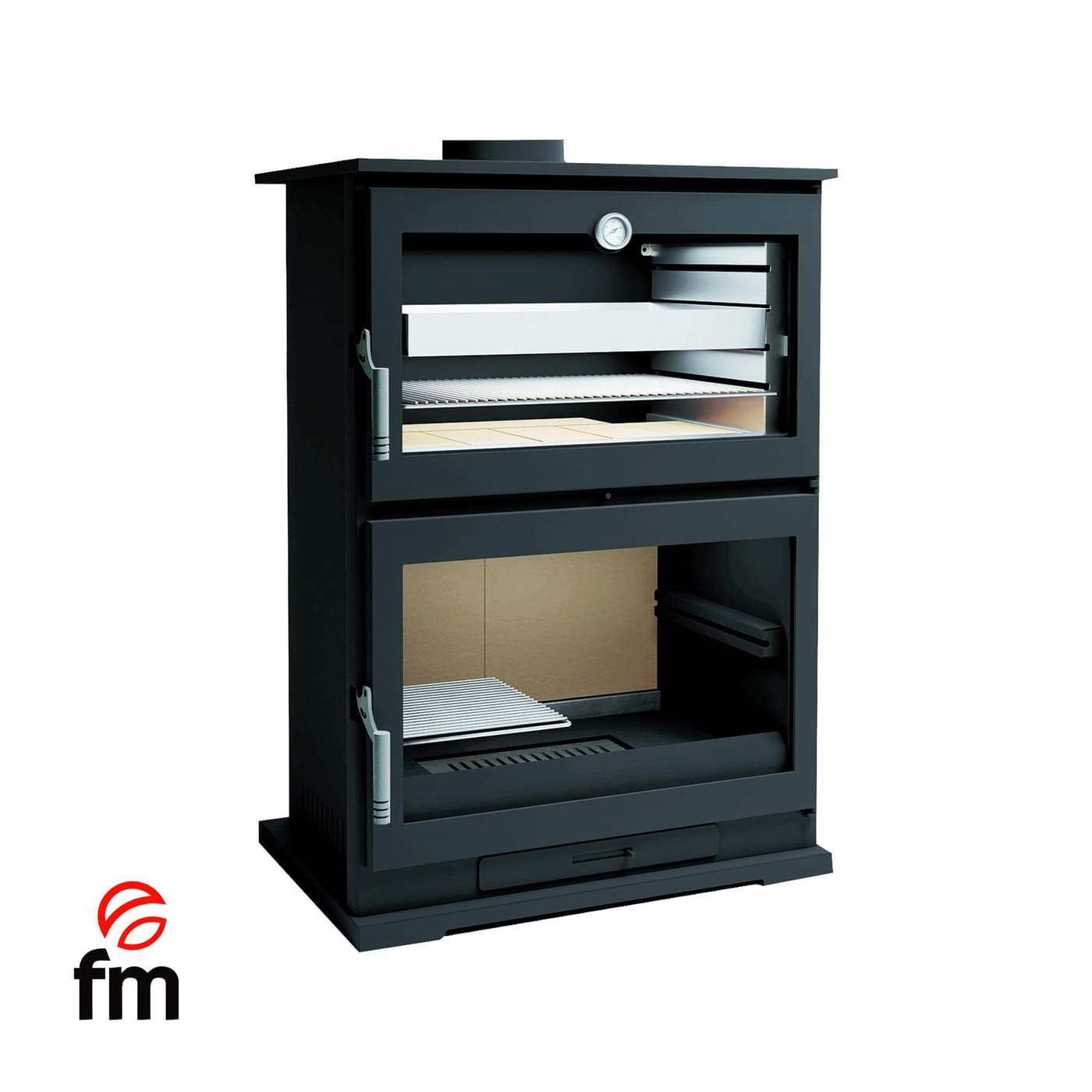 Holzofen mit Backfach - FIREMATIC Dakota 10.9 kW