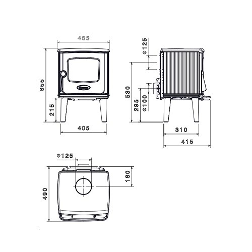 Holzofen Dovre 325 CB 6 kW
