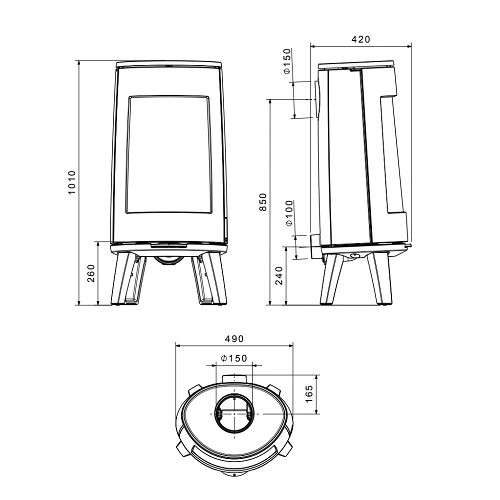 Holzofen Dovre Bold 300 | 7 kW