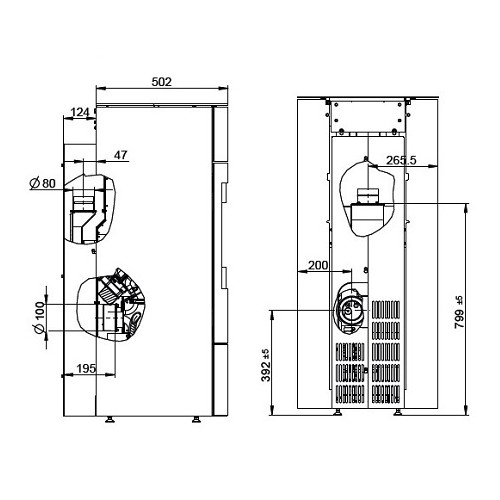 Pelletofen Wodtke soleo.nrg V12 air+ 6/8 kW