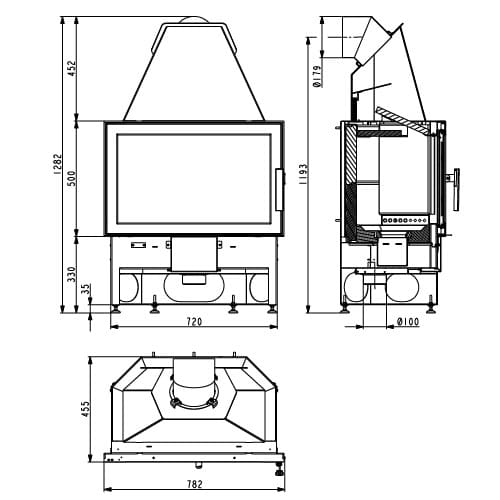Holzeinsatz Haas & Sohn KOMFORT-IV 8 kW