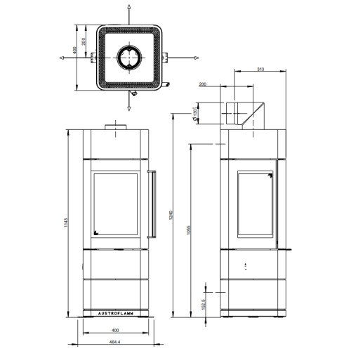 Holzofen Austroflamm Ivy 2.0 | 5 kW
