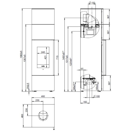 Holzofen Wodtke samurai oki iClean 8 kW