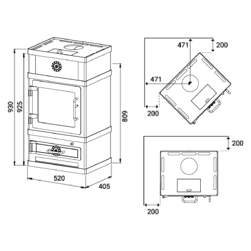 Holzofen Lotus 2060 | 8 kW