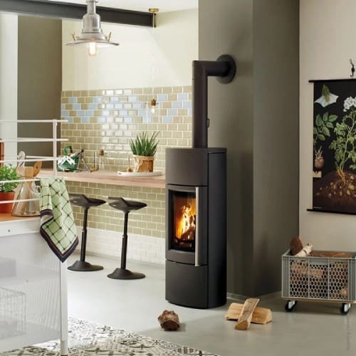 Holzofen Leda Delta Plus 6 kW Wärmespeicher