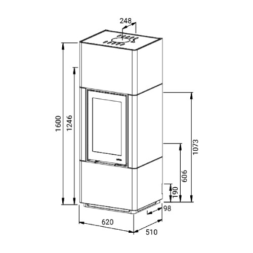 Holzofen Lotus Beto 700 | 6 kW
