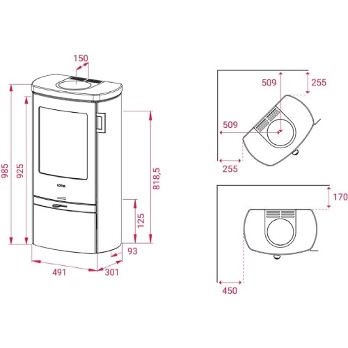 Holzofen Lotus Jubilee 20 | 4 kW