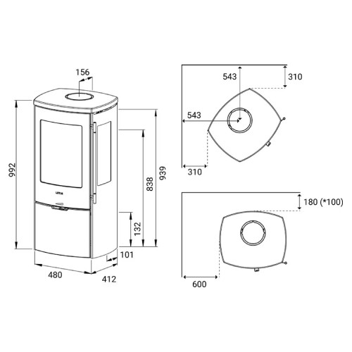 Holzofen Lotus Mondo 3G 5,9 kW