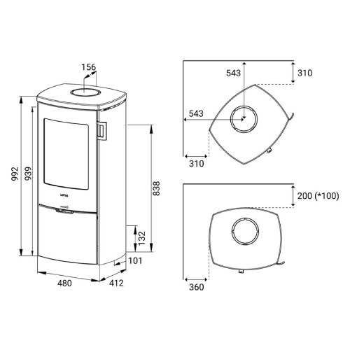 Holzofen Lotus Mondo 30 | 5,9 kW