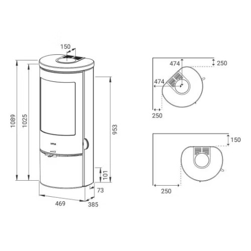 Holzofen Lotus Prestige Basic 5 kW