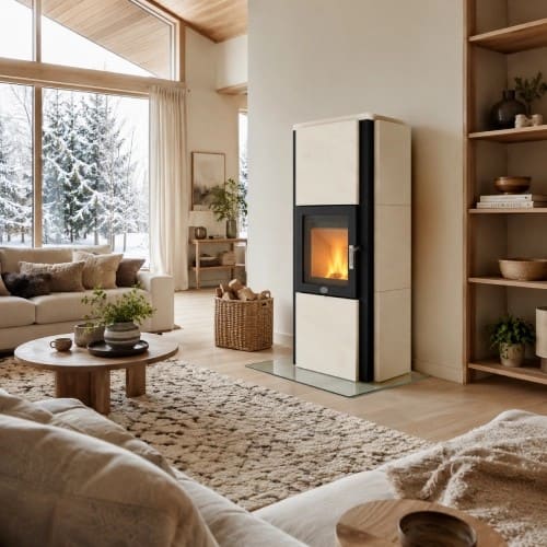 Holzofen Max Blank Stratos M 6,5 kW Wärmespeicher