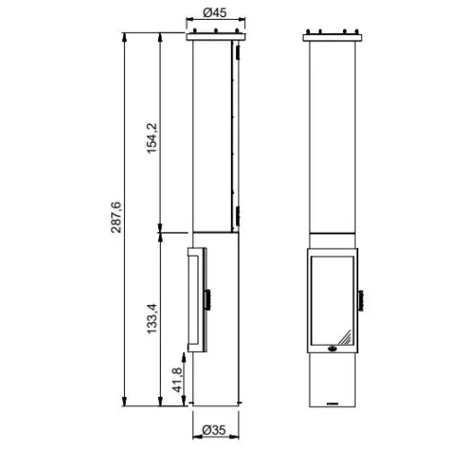 Holzofen Max Blank Andorra 8,5 kW