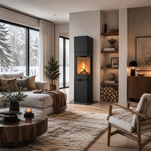 Holzofen Scan 80-4 C High Top 6 kW