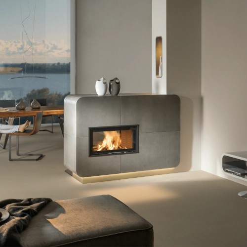 Holzeinsatz Austroflamm 75SII 2.0 | 10/12 kW Schiebetür, durchgehend – Tunnel