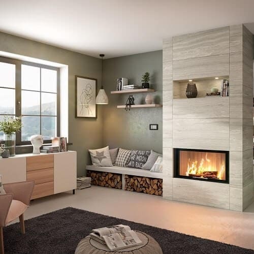 Holzeinsatz Spartherm Varia1V-87h 9,5 kW Schiebetür