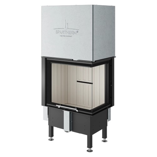 Holzeinsatz Spartherm Varia 2R-55h 7 kW raumluftunabhängig Schiebetür