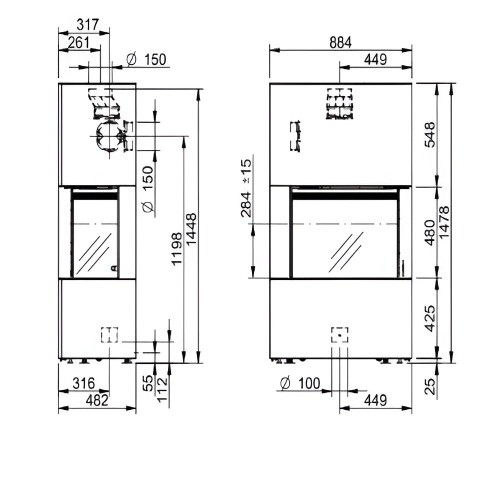 Holzofen Spartherm Citrin 2R 7,9 kW