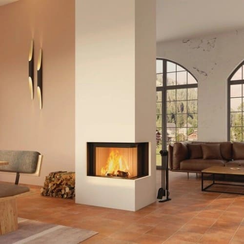 Holzeinsatz Spartherm Premium V-2R-68h 9,6 kW Eckkamin, Schiebetür