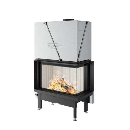 Holzeinsatz Spartherm Premium V-2R-80h 10,5 kW Eckkamin, Schiebetür