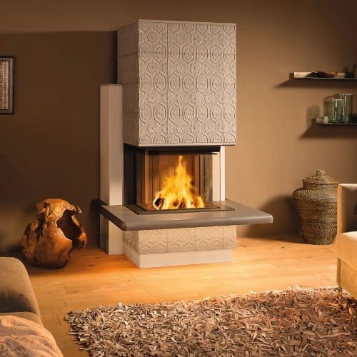 Holzeinsatz Spartherm Premium A-3RL-60h 10 kW Kamin panoramique, Schiebetür
