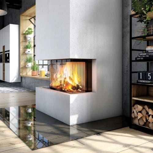 Holzeinsatz Spartherm Premium A-3RL-80h 11,4 kW Panoramakamin, Schiebetür