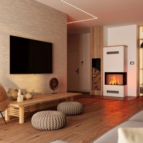 Holzeinsatz Spartherm Lean 2R-70h 7,9 kW raumluftunabhängig Schiebetür