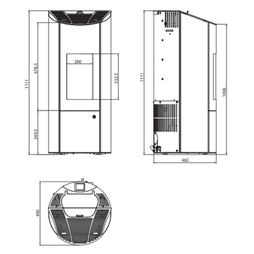 Pelletofen Olsberg Levana 3.0 | 6 kW raumluftunabhängig