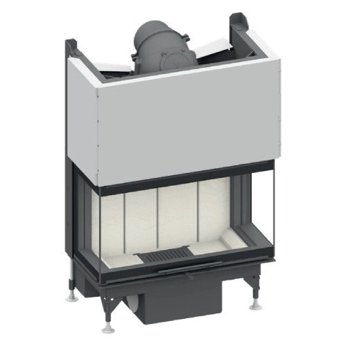 Holzeinsatz SCHMID Ekko U 84(34) h evo Schiebetür 9 kW