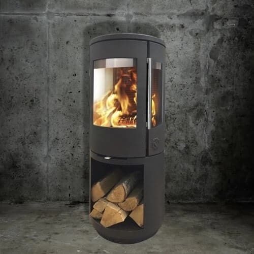 Holzofen Morsoe 7493 | 4,3 kW mit un Holzfach