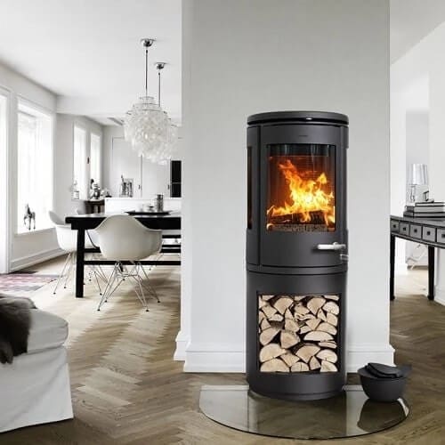 Holzofen Morsoe 7993 | 7,3 kW mit un Holzfach