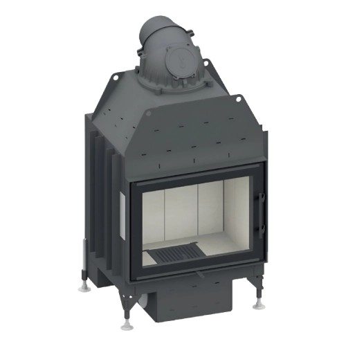 Holzeinsatz SCHMID Lina 67 s evo 9 kW Drehtür