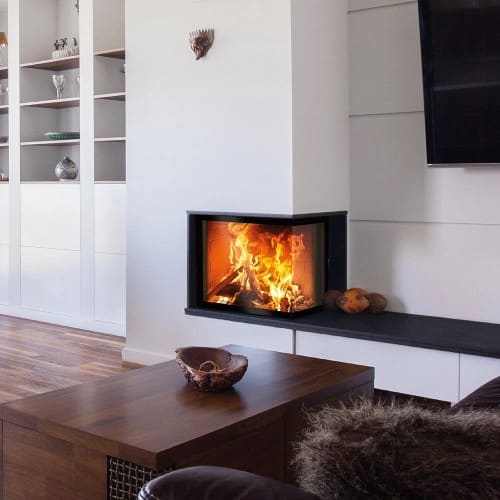 Holzeinsatz SCHMID Ekko R 67(34)51 h evo 7 kW Schiebetür