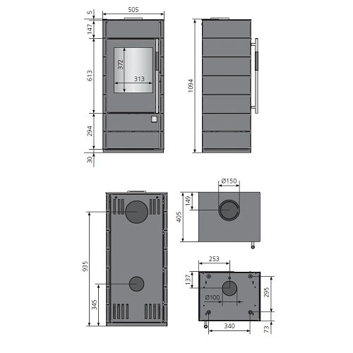 Holzofen Oranier Teja (W+) 6 kW