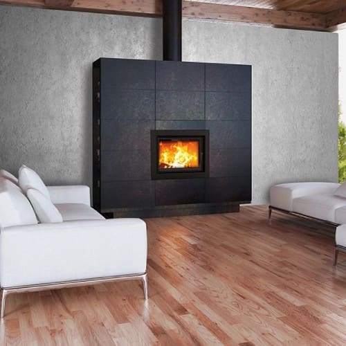 Holzeinsatz SCHMID Lina W 6751 h Schiebetür 14,5 kW Hydro