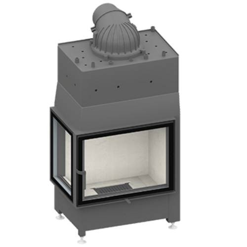 Holzeinsatz SCHMID Ekko W L 67(45)51 s Drehtür 14,9 kW mit pont