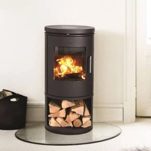 Holzofen Morsoe 6143 | 5,9 kW mit einem Fach zum Holzaufbewahren