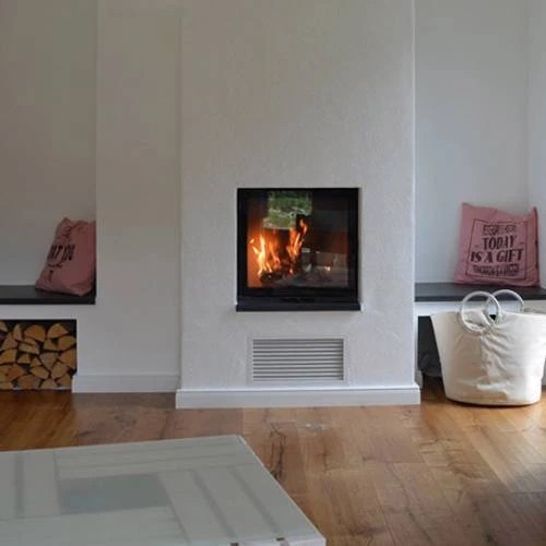 Holzeinsatz SCHMID Lina 55 s 7 kW Drehtür