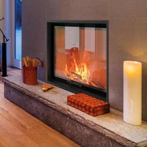 Holzeinsatz SCHMID Lina 8770 h Schiebetür 19 kW