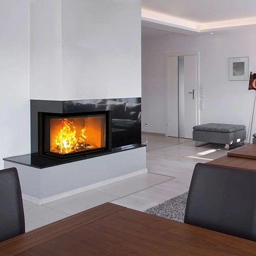 Holzeinsatz SCHMID Ekko L 67(45) h 9 kW Schiebetür