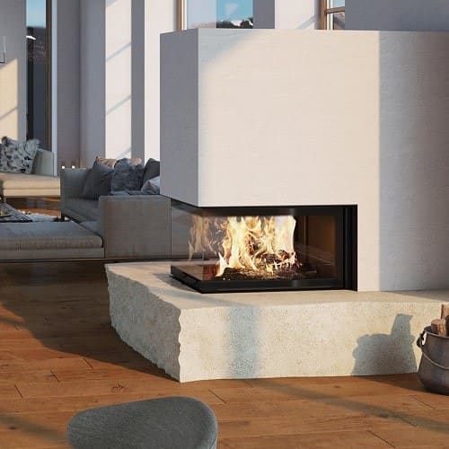 Holzeinsatz SCHMID Ekko U60(90) h - 14 kW verglast an 3 Seiten