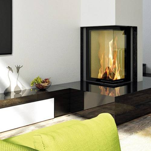 Holzeinsatz SCHMID Ekko L 55(34) s 7 kW Drehtür