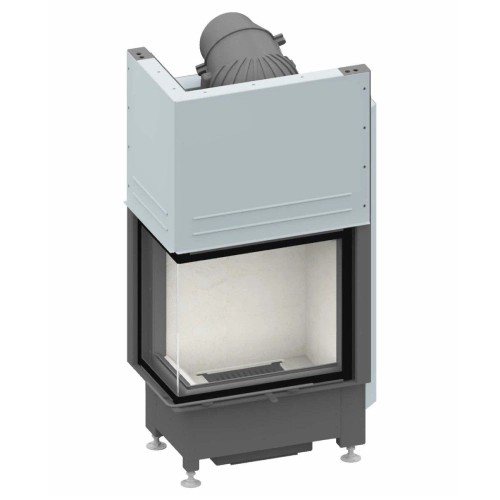 Holzeinsatz SCHMID Ekko L 55(34) h – 7 kW mit vitre angulaire