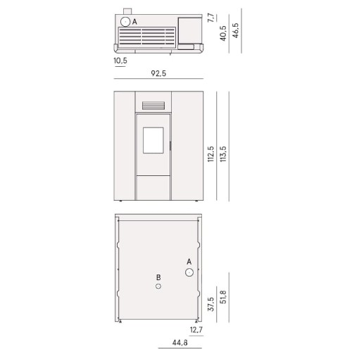 Pelletofen Cadel Maya Idro 24 | 22,4 kW wasserführend