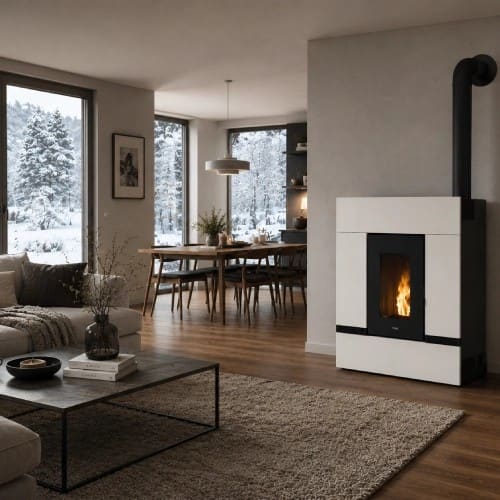 Pelletofen Cadel Mithos Plus 14 Up-Twin 14 kW