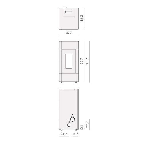 Pelletofen Cadel Cristal 9 | 8,5 kW