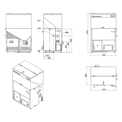 Pelletkessel MCZ Techna Smartclean 32 Zero Emission 29,8 kW