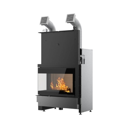 Holzeinsatz Palazzetti Ecomonoblocco WTX 80 N18 Eckkamin 17,8 kW