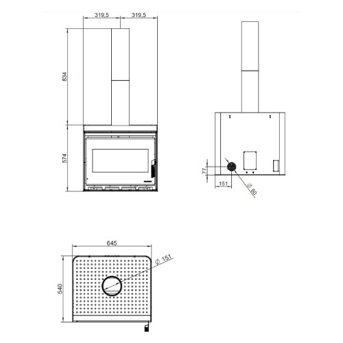 Holzofen Palazzetti Asia 70 | 9 kW